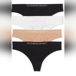 Victoria's Secret Women's Seamless Thong Underwear Multi Pack Size L NWT
